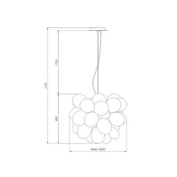Полилей Balbo Maytoni MOD112-08-N 8xG9 | Osvetlenieto.bg
