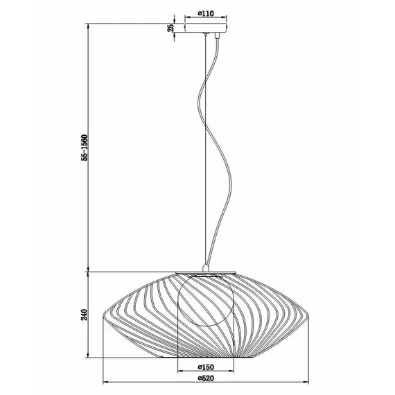 Полилей Plec Maytoni P364PL-01G 1xE27 | Osvetlenieto.bg