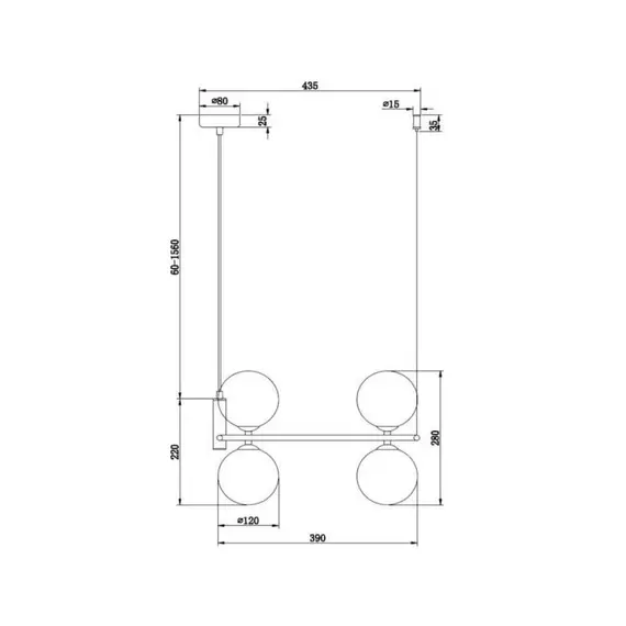 Полилей Ring Maytoni MOD013PL-04B 4xG9 | Osvetlenieto.bg