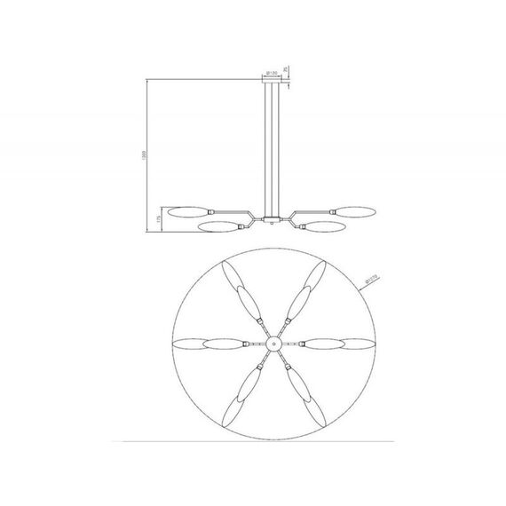 Полилей Ventura Maytoni MOD012CL-12G 12xG9 | Osvetlenieto.bg Полилей Ventura Maytoni MOD012CL-12G 12xG9 | Osvetlenieto.bg