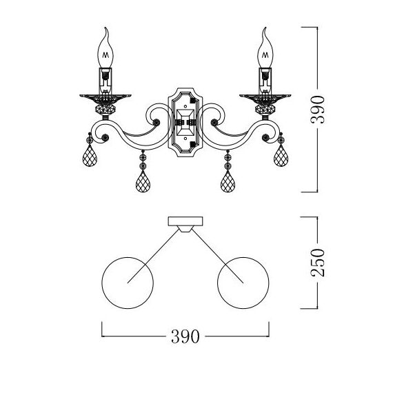 Аплик Grace Maytoni RC247-WL-02-R 2xE14 | Osvetlenieto.bg Аплик Grace Maytoni RC247-WL-02-R 2xE14 | Osvetlenieto.bg