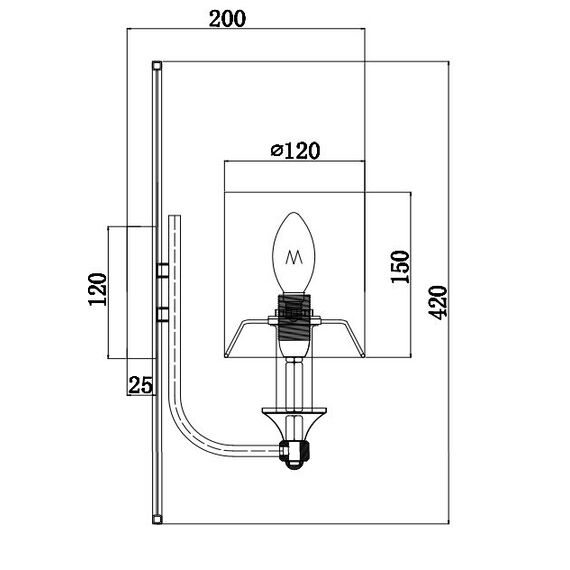 Аплик Vittoria Maytoni H005WL-01BG 1xE14 | Osvetlenieto.bg Аплик Vittoria Maytoni H005WL-01BG 1xE14 | Osvetlenieto.bg