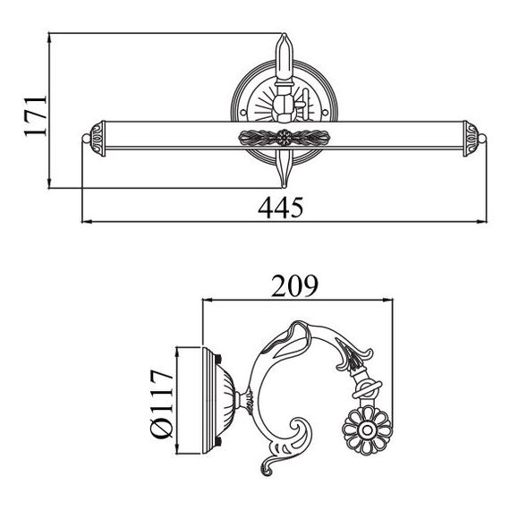 Аплик за картина Picasso Maytoni PIC114-02-W 2xE14 | Osvetlenieto.bg