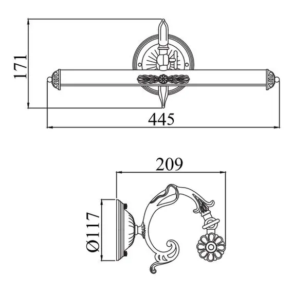 Аплик за картина Picasso Maytoni PIC114-02-W 2xE14 | Osvetlenieto.bg