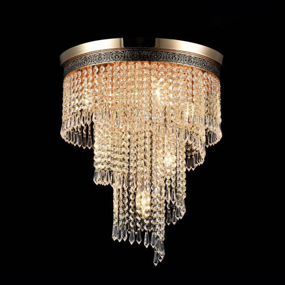 Кристален плафон Cascade Maytoni DIA522-CL-07-G 7xE14 | Osvetlenieto.bg
