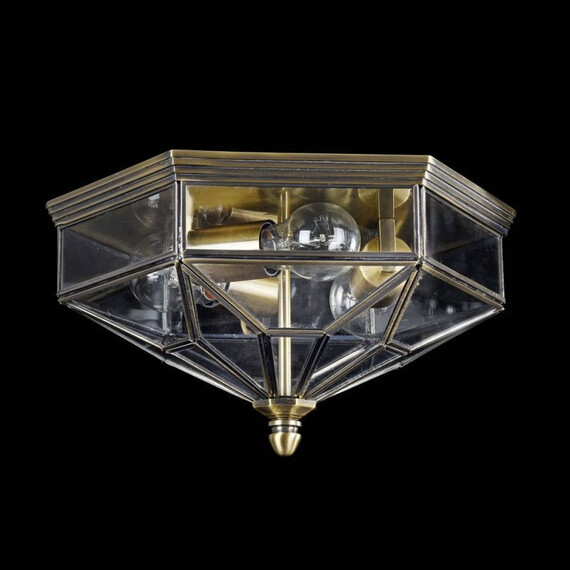 Плафон Zeil Maytoni H356-CL-03-BZ 3xE27 IP43 | Osvetlenieto.bg