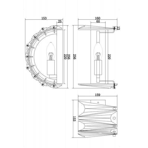 Аплик Puntes Maytoni MOD043WL-01CH | Osvetlenieto.bg