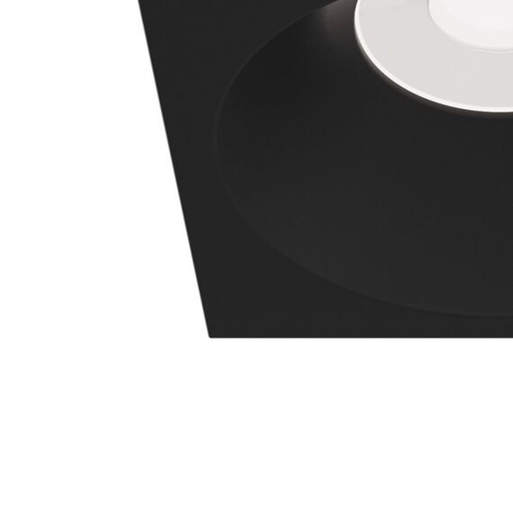 Черна  квадратна луна за баня Zoom Maytoni DL033-2-01B GU10 IP65 | Osvetlenieto.bg
