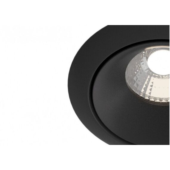 LED луна за вграждане черна Yin Maytoni DL031-2-L12B | Osvetlenieto.bg