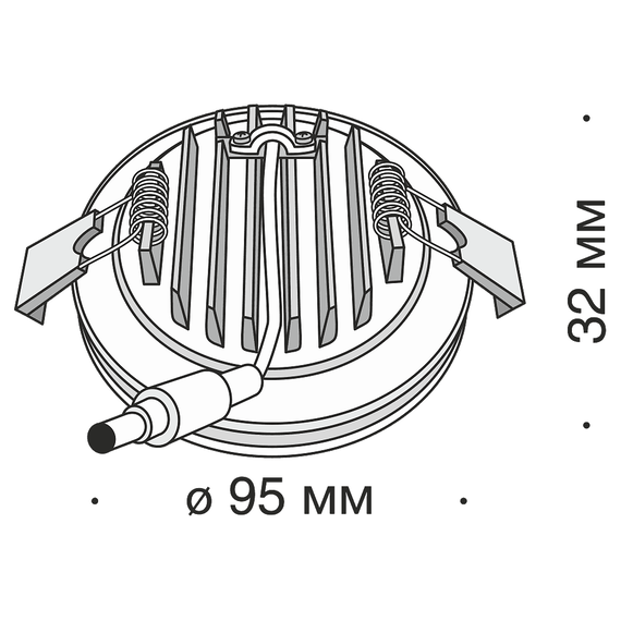 LED луна за вграждане Phanton Maytoni DL303-L12B | Osvetlenieto.bg