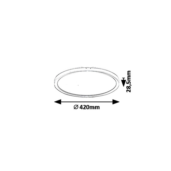 LED Плафон PAVEL 3428 Rabalux 22W 4000K | Osvetlenieto.bg