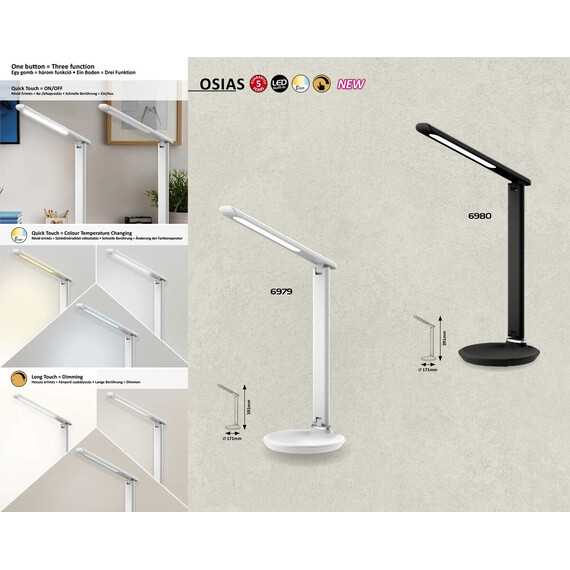 LED Работна лампа OSIAS 6980 Rabalux 9W 2700K | Osvetlenieto.bg