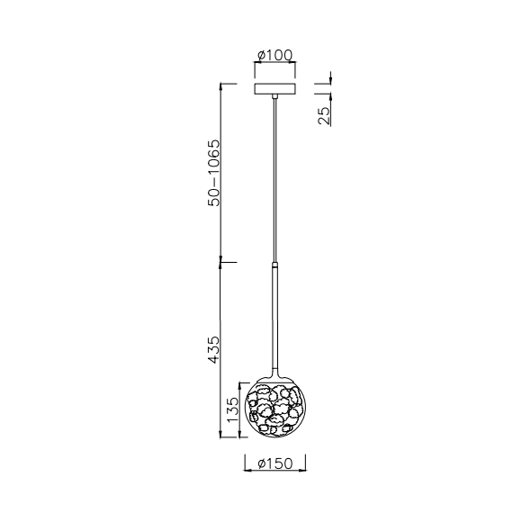 Полилей Ligero MOD061PL-01BS1 Maytoni 1xE27 | Osvetlenieto.bg