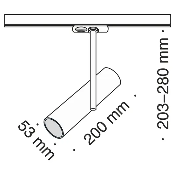 Спот за 2L шина черен Maytoni TR005-1-GU10-B | Osvetlenieto.bg