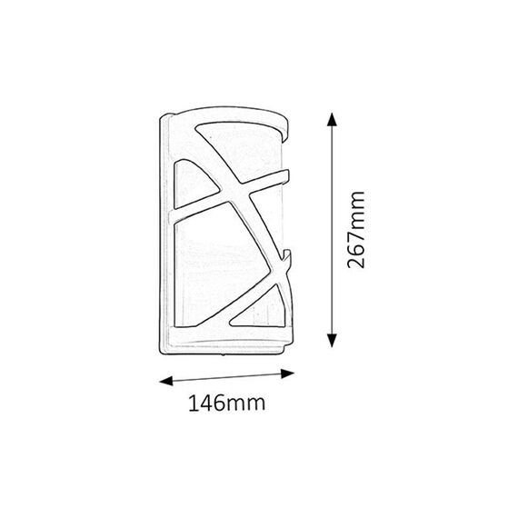 Фасаден аплик Durango 8766 Rabalux 1xE27 | Osvetlenieto.bg