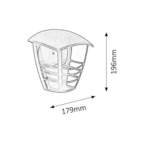Фасаден аплик Marseille 8570 Rabalux 1xE27 | Osvetlenieto.bg