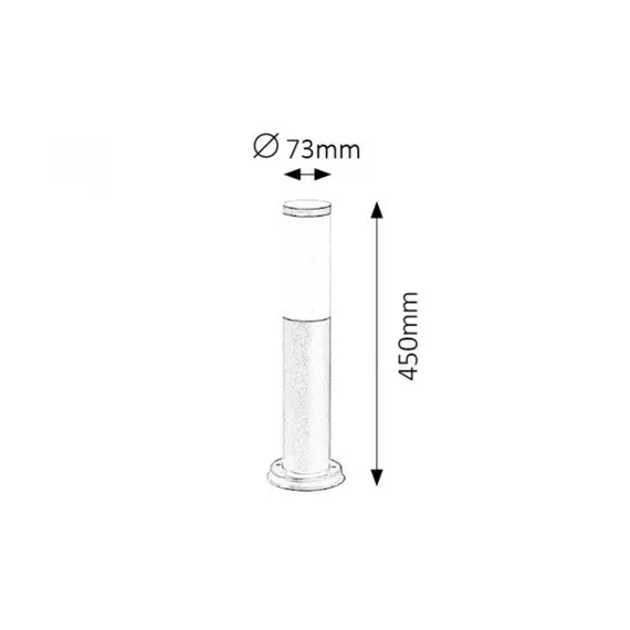 Градински стълб BLACK TORCH 8147 Rabalux 1x E27 | Osvetlenieto.bg