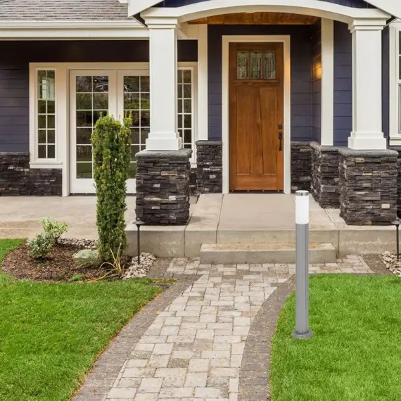 Градински стълб Inox torch 8264 Rabalux 1xE27 | Osvetlenieto.bg