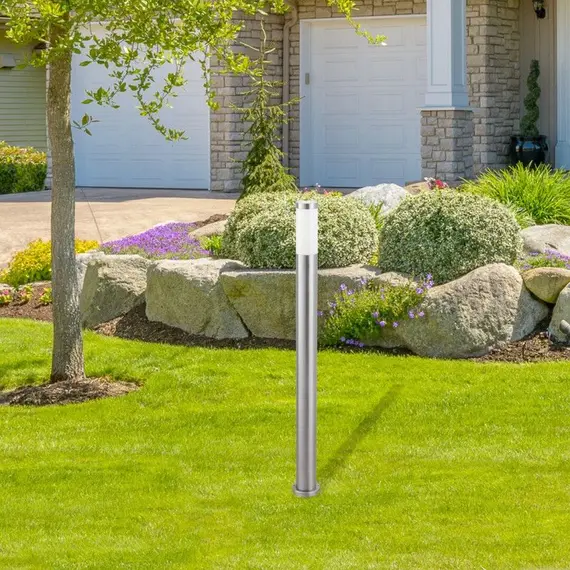 Градински стълб Inox torch 8265 Rabalux 1xE27 | Osvetlenieto.bg