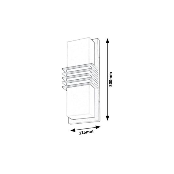 LED фасаден аплик Rodez 8940 Rabalux 12W 4000K IP44 | Osvetlenieto.bg