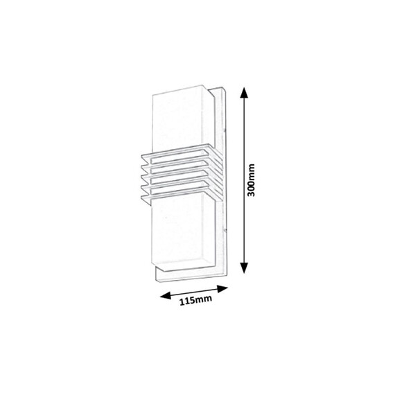 LED фасаден аплик Rodez 8940 Rabalux 12W 4000K IP44 | Osvetlenieto.bg