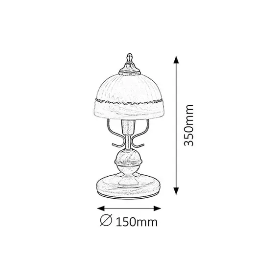 Настолна лампа Flossi 8812 Rabalux 1xE14 | Osvetlenieto.bg