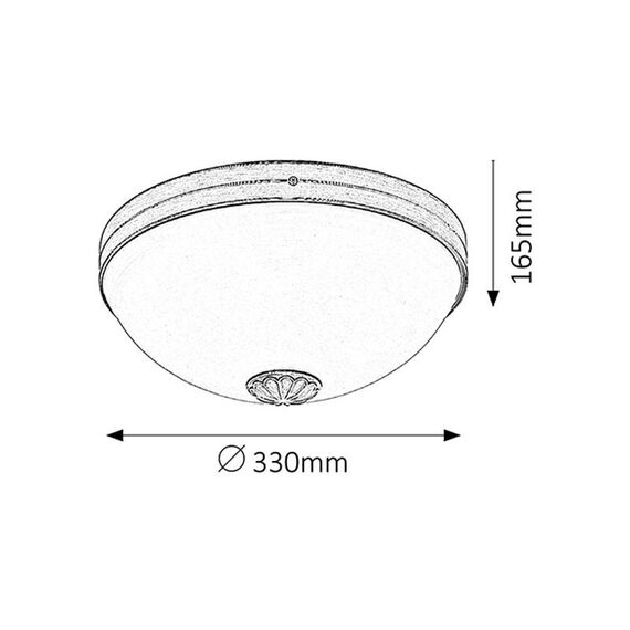 Плафон Orchidea 8558 Rabalux 2xE27 | Osvetlenieto.bg