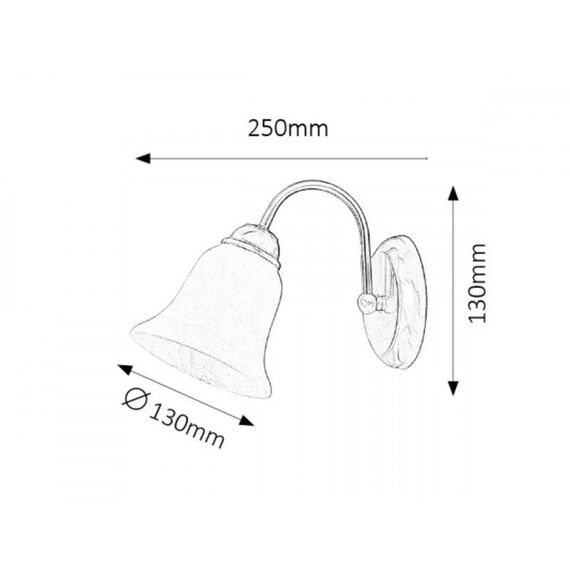 Аплик Francesca 7361Rabalux 1xE14 | Osvetlenieto.bg