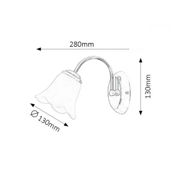 Аплик Rafaella 7231 Rabalux 1xE14 | Osvetlenieto.bg