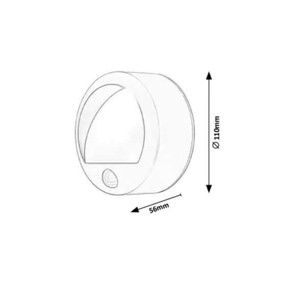Фасаден аплик Amarillo 7969 Rabalux LED 1.5W IP44 | Osvetlenieto.bg
