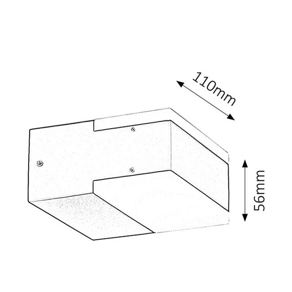 LED Фасаден аплик Bona 8060 Rabalux 2x4.5W 4000K | Osvetlenieto.bg