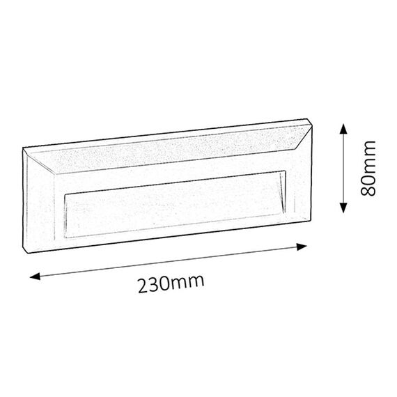 LED осветител за вграждане в стена Pueblo 8011 Rabalux 1.6W 4000K | Osvetlenieto.bg