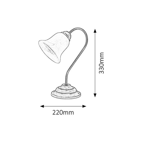 Настолна лампа Francesca 7372 Rabalux 1xE14 | Osvetlenieto.bg