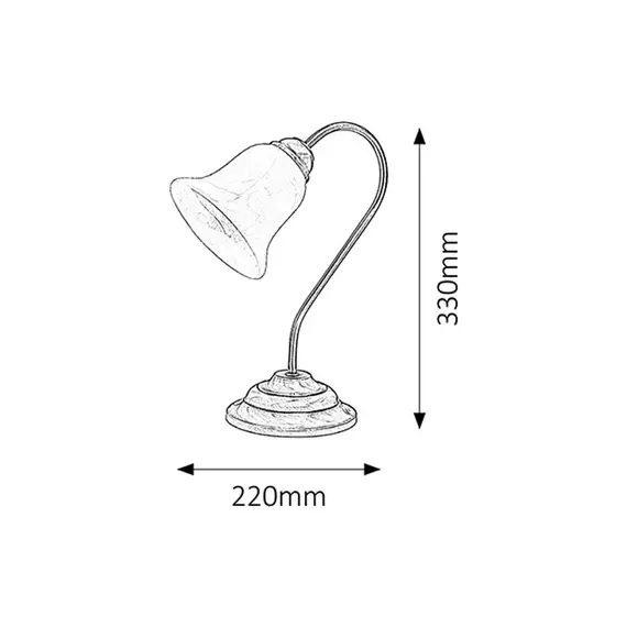 Настолна лампа Francesca 7372 Rabalux 1xE14 | Osvetlenieto.bg