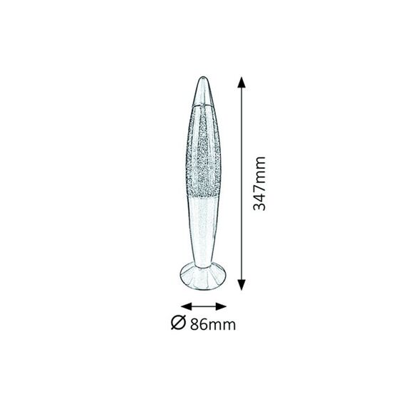 Настолна лампа Glitter Rainbow 7008 Rabalux 1xE14 | Osvetlenieto.bg