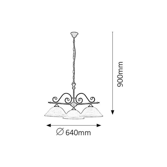Полилей Dorothea 7773 Rabalux 3xE27 | Osvetlenieto.bg Полилей Dorothea 7773 Rabalux 3xE27 | Osvetlenieto.bg