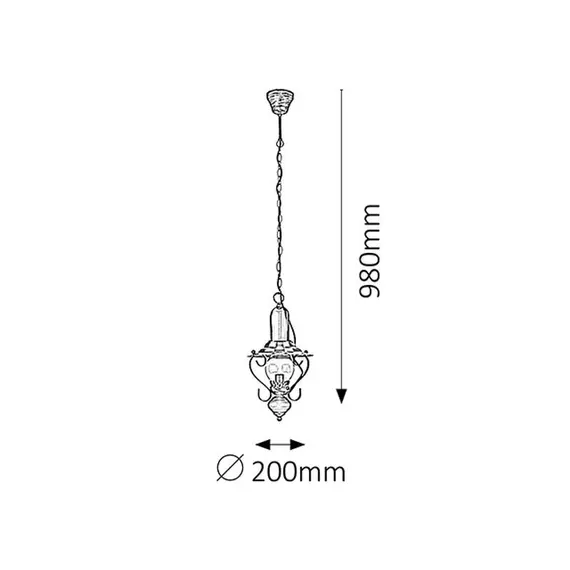 Полилей Enna 7869 Rabalux 1xE14 | Osvetlenieto.bg