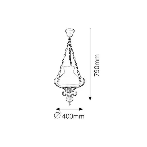 Полилей Petronel 7076 Rabalux 1xE27 | Osvetlenieto.bg