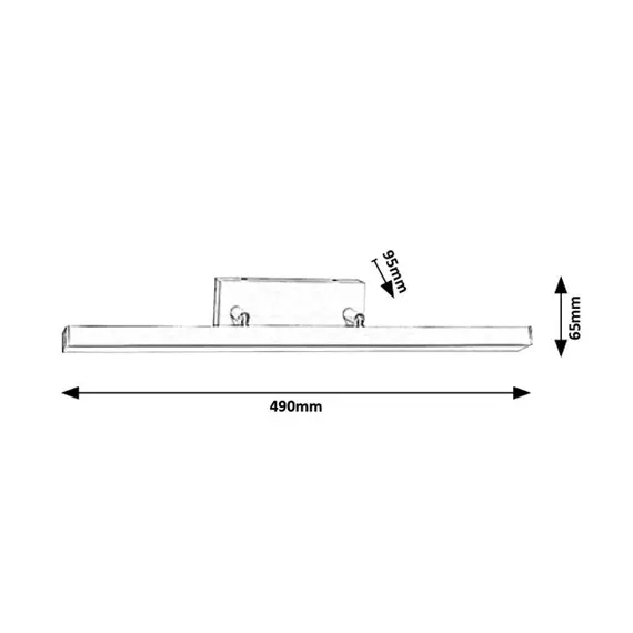 LED аплик за баня Andrew 5782 Rabalux 12W 3000K IP44 | Osvetlenieto.bg