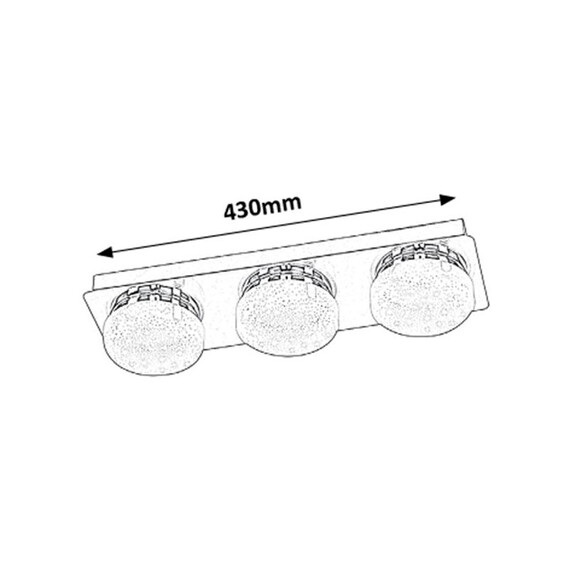 LED плафон Hilary 5663 Rabalux 3x5W 4000K | Osvetlenieto.bg