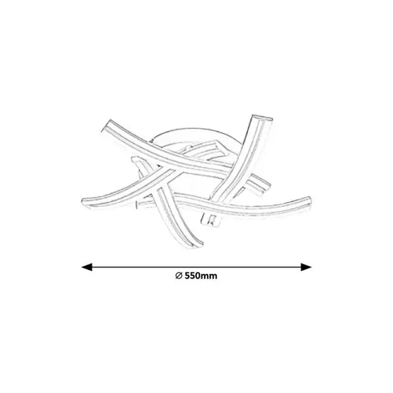 LED Плафон TULIO 5890 Rabalux 60W 3000K | Osvetlenieto.bg