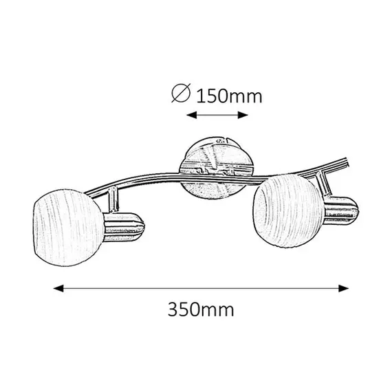 Спот Aurel 6342 Rabalux 2x40W E14 | Osvetlenieto.bg