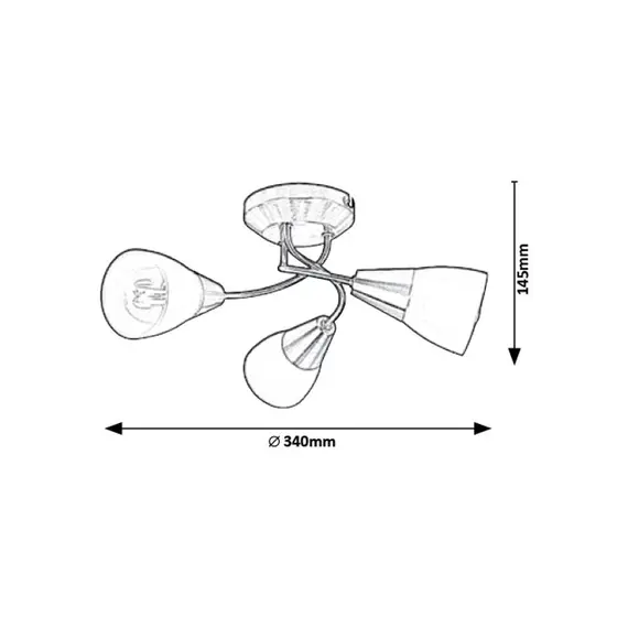Спот Connor 5690 Rabalux 3x40W E14 | Osvetlenieto.bg