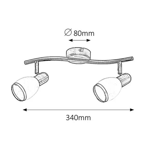 Спот Elite 5971 Rabalux 2xE14 | Osvetlenieto.bg