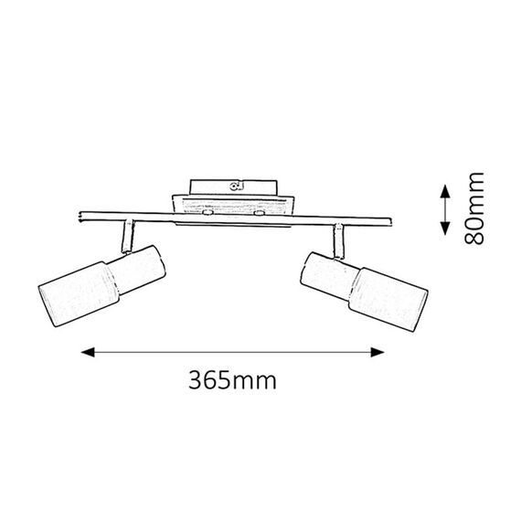 Спот Logan 6097 Rabalux 2xE14 | Osvetlenieto.bg