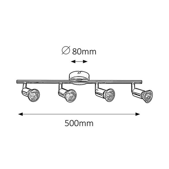 Спот Norton 6047 Rabalux 4x50W GU10 | Osvetlenieto.bg