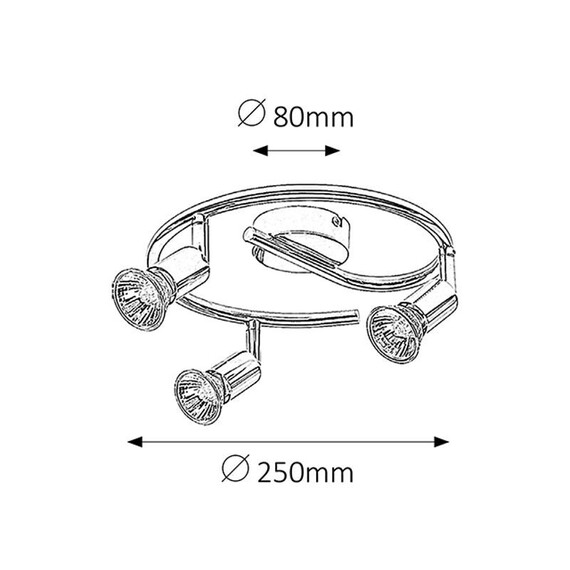 Спот Norton 6048 Rabalux 3x50W GU10 | Osvetlenieto.bg