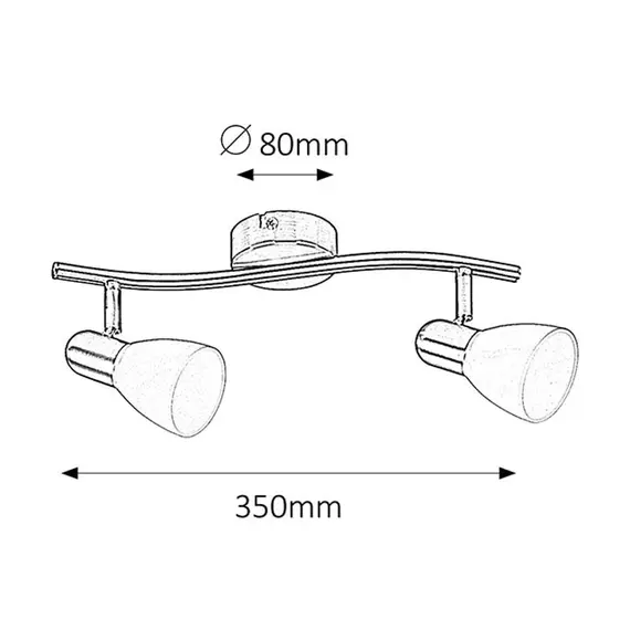 Спот Soma 6302 Rabalux 2x40W E14 | Osvetlenieto.bg