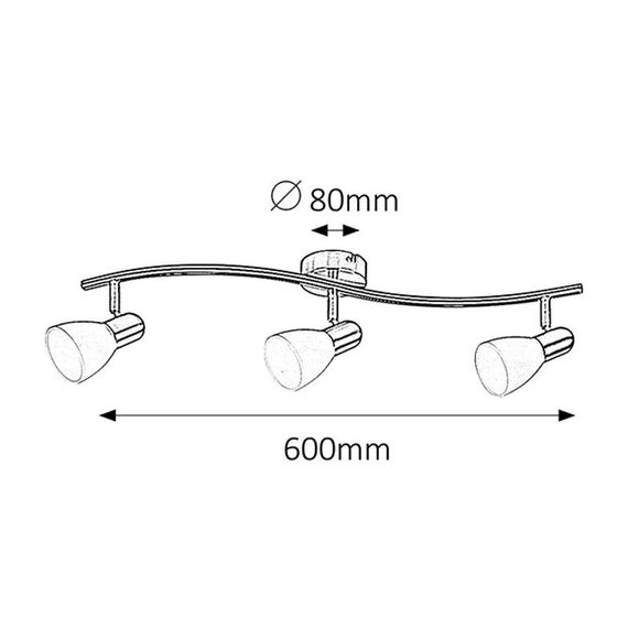 Спот Soma 6303 Rabalux 3x40W E14 | Osvetlenieto.bg