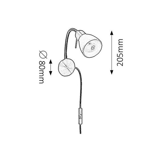 Спот Soma 6320 Rabalux 1xE14 | Osvetlenieto.bg